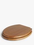 John Lewis Rubberwood Toilet Seat, Natural