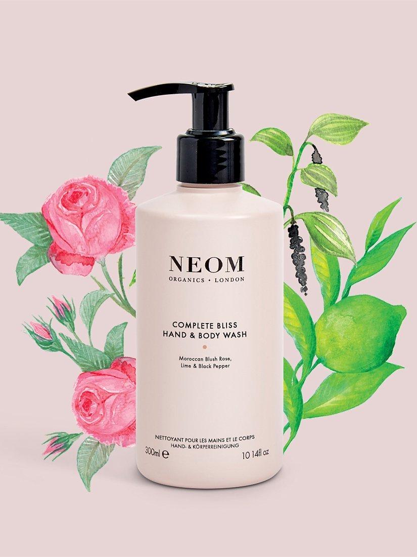 Product image 2 of 6, which shows NEOM Wellbeing London Complete Bliss Hand and Body Wash, 300ml