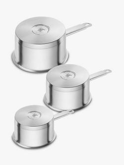 ZWILLING Pro Stainless Steel Saucepan & Glass Lid Set, 3 Piece - view 2, 