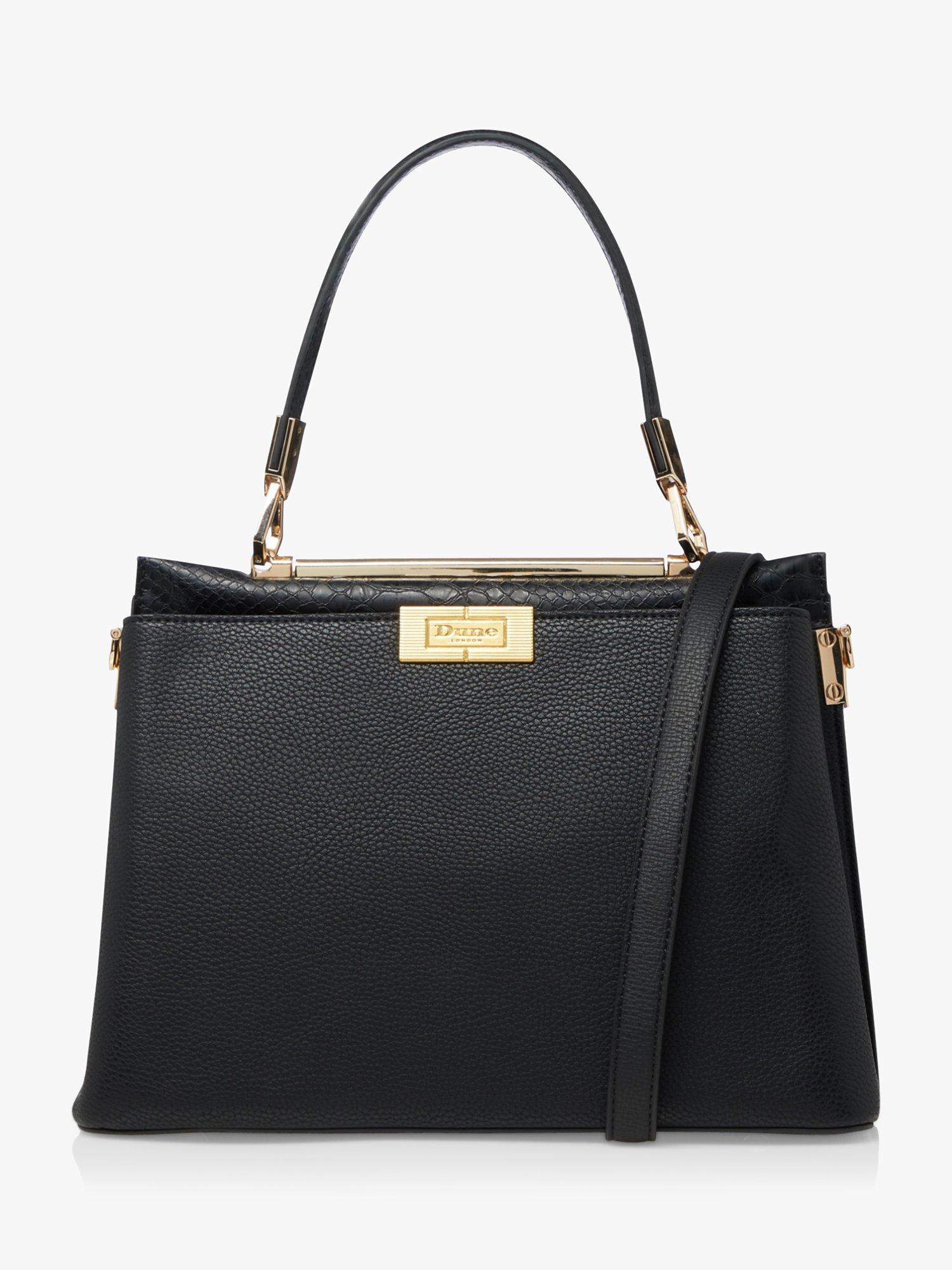 Dune Ducie Contrast Trim Tote Bag, Black