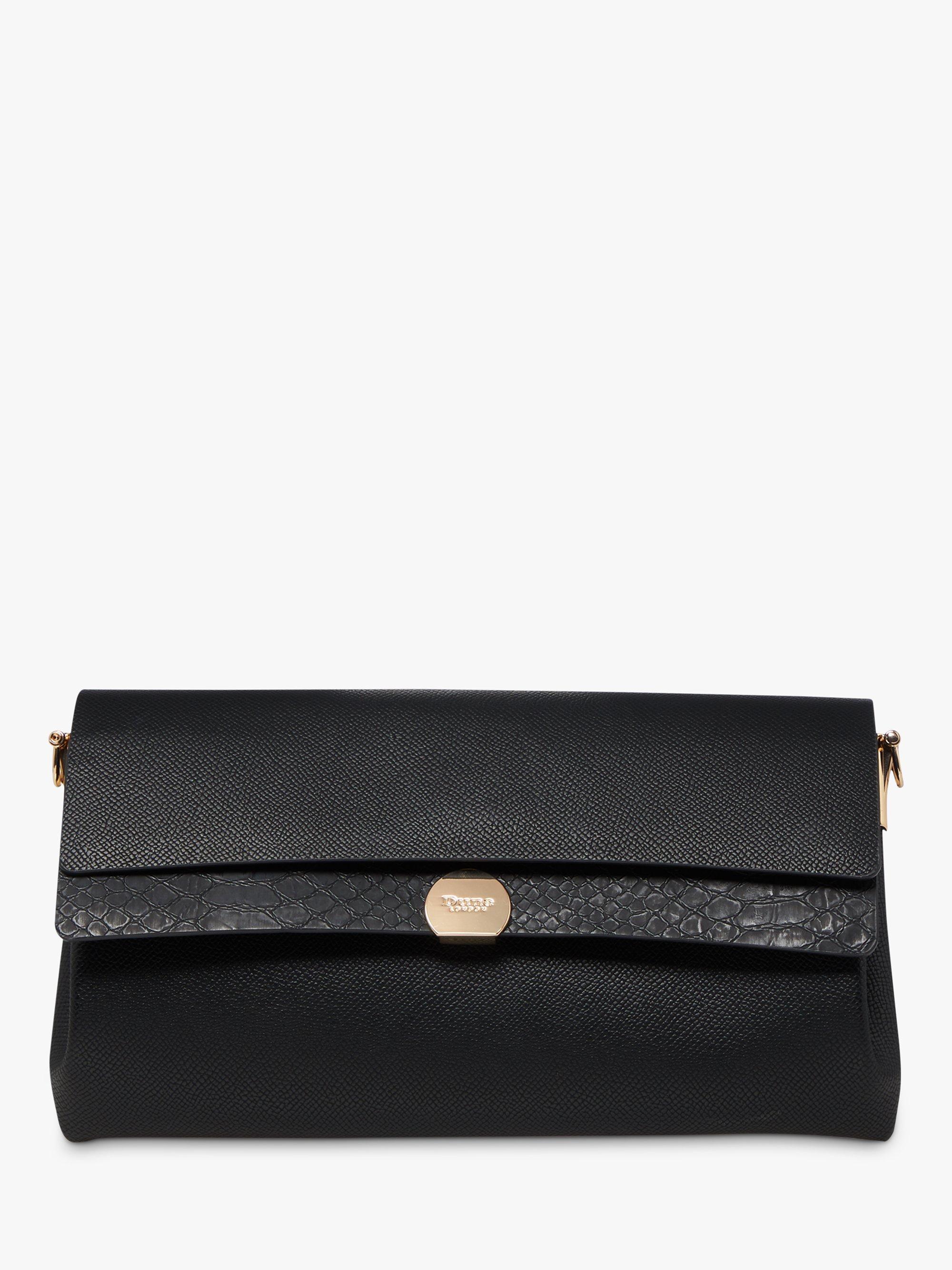 Product image 2 of 3, which shows Dune London Elline Clutch Bag, Black