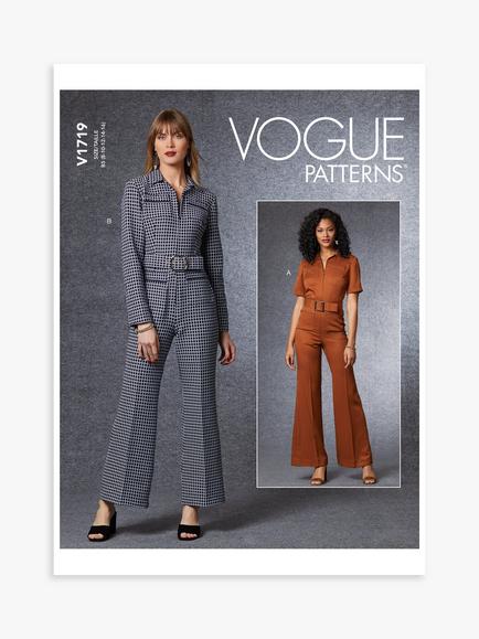 Vogue Misses' Jumpsuit Sewing Pattern, Multi