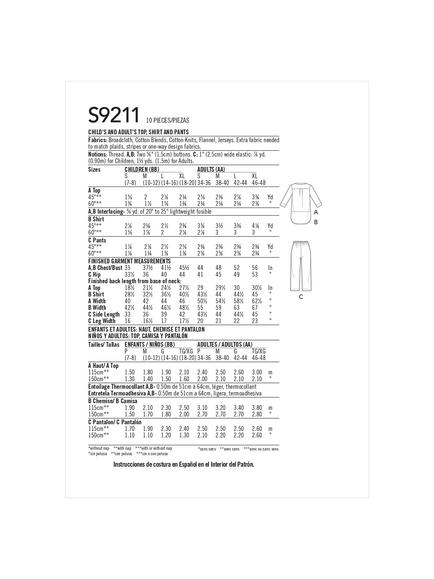 Simplicity Unisex Sleepwear Sewing Pattern, S9211 - view 2, Multi