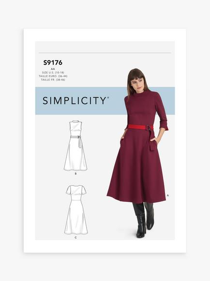 Simplicity Misses Women's Plus Size Dress Sewing Pattern, Multi