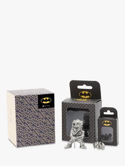 Royal Selangor Mini The Joker Figurine and Batman Lapel Pin Set - view 2, Silver