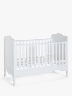 John Lewis Cloud Cotbed, White - view 2, White