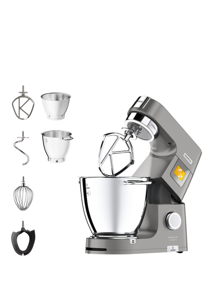 Kenwood KWL90.004SI Chef Titanium Patissier XL Stand Mixer, Silver, Silver