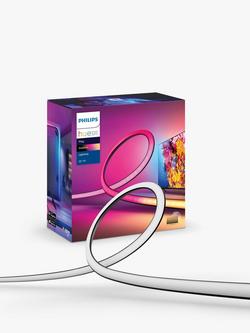 Philips Hue Play Gradient Smart Lighting Adjustable Colour Changing LED Lightstrip for 55” to 60” TVs, 20W, 216cm, Multi