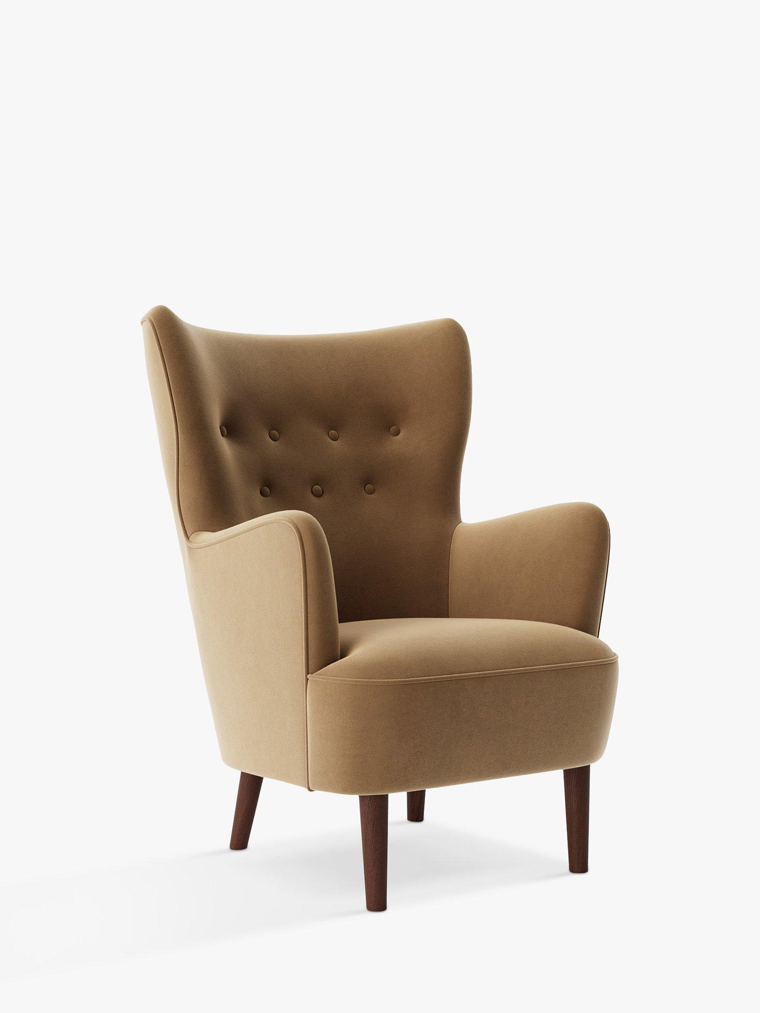 Ludwig Range, Swoon Ludwig Armchair, Biscuit Velvet