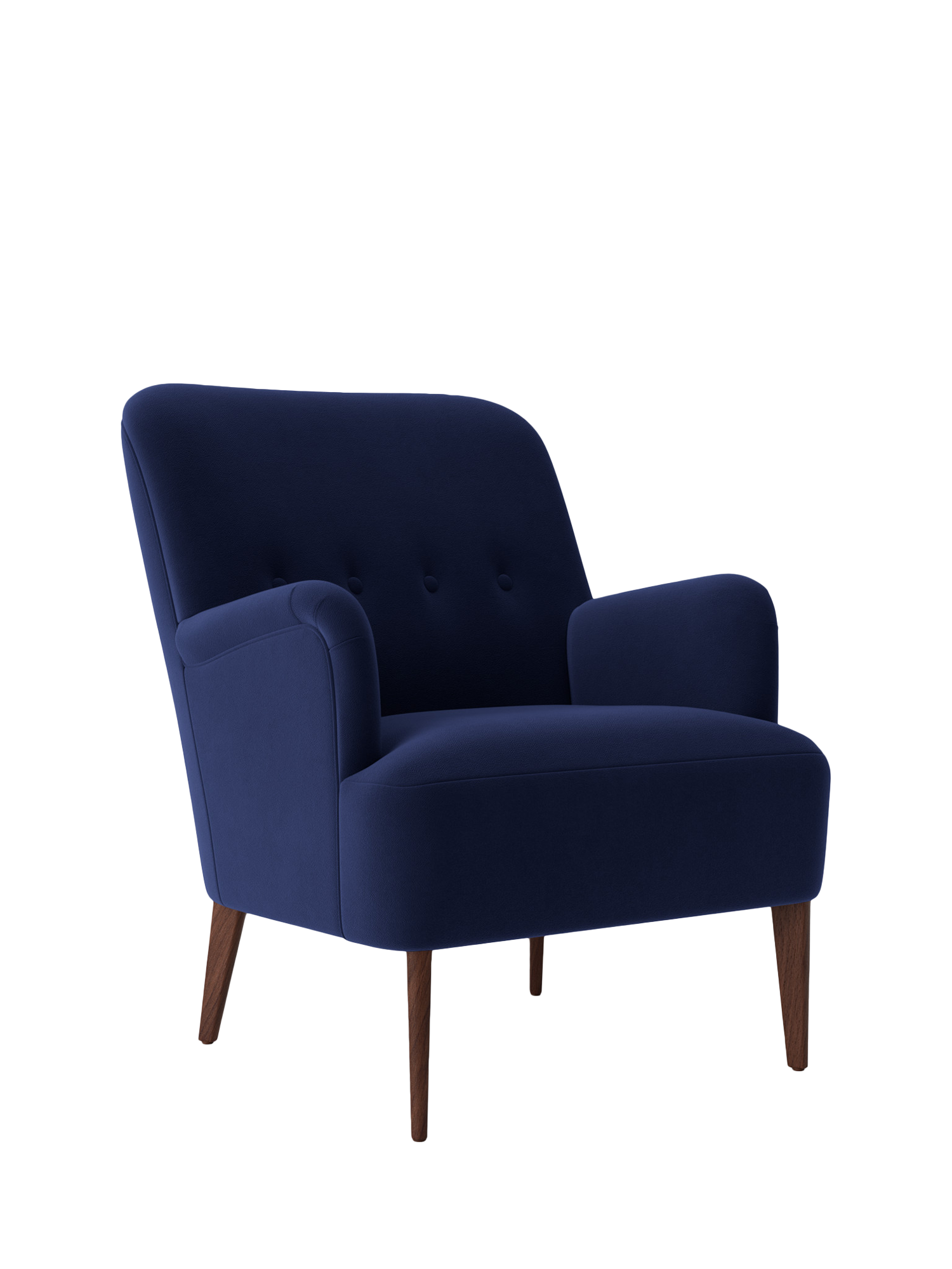 London Range, Swoon London Armchair, Dark Leg, Ink Velvet