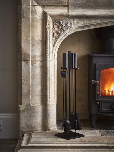 Ivyline Fireside Set, Black, Black