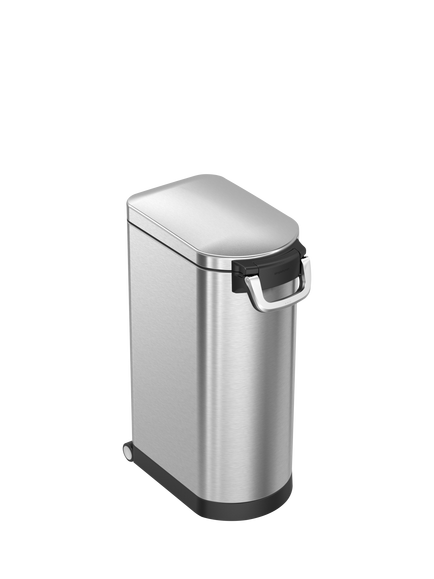 Simplehuman Pet Food Storage Bin, Extra Large, Brushed Stainless Steel, 35L, Silver
