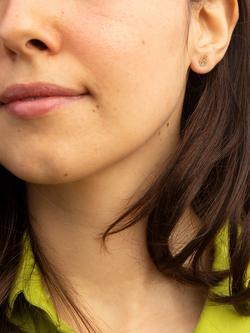 IBB 9ct Gold Filigree Hamsa Hand Stud Earrings - view 2, Gold