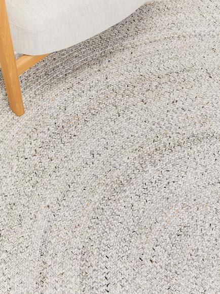 John Lewis Braided Performance Indoor/Outdoor Rug - view 2, Marl Grey