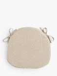 John Lewis ANYDAY Textured Weave Seat Pad, Neutral