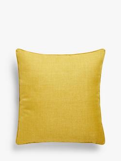John Lewis Textured Weave Cushion, Citrine