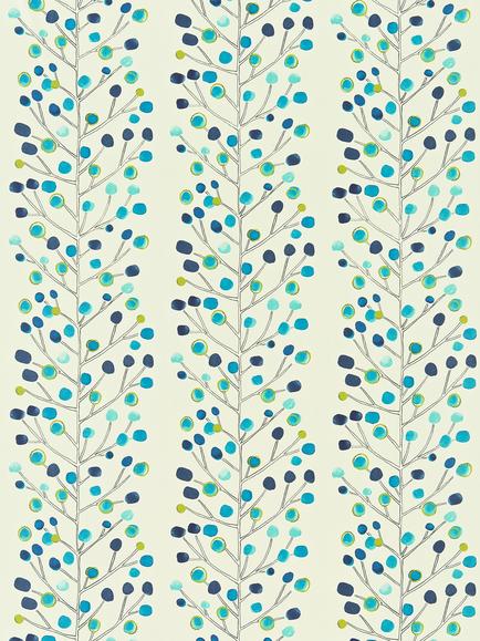 Scion Berry Tree Furnishing Fabric, Peac/Pwdrbl/Li/Neu