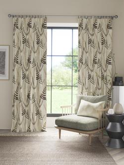 Scion Athyrium Furnishing Fabric - view 2, Chalk/Pewter/Biscuit