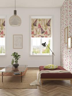 Scion Athyrium Furnishing Fabric - view 2, Plum/Fuchsia