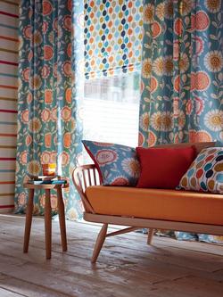 Scion Paikka Furnishing Fabric - view 2, Pinkgrfru/Sky/Julep