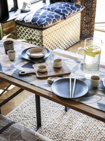 Scion Akira Furnishing Fabric - view 2, Denim