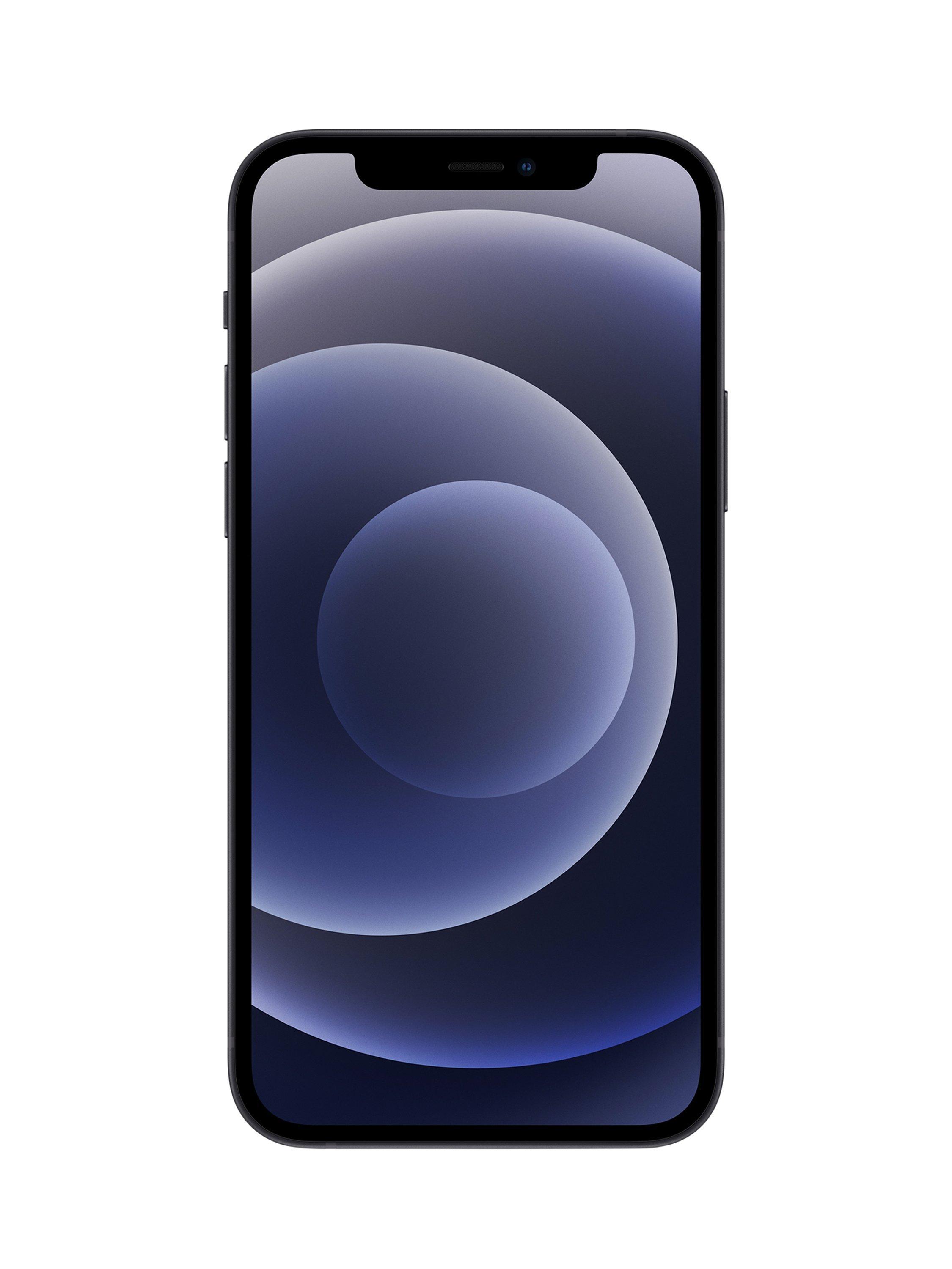 Apple iPhone 12, iOS, 6.1", 5G, SIM Free, 128GB, Black