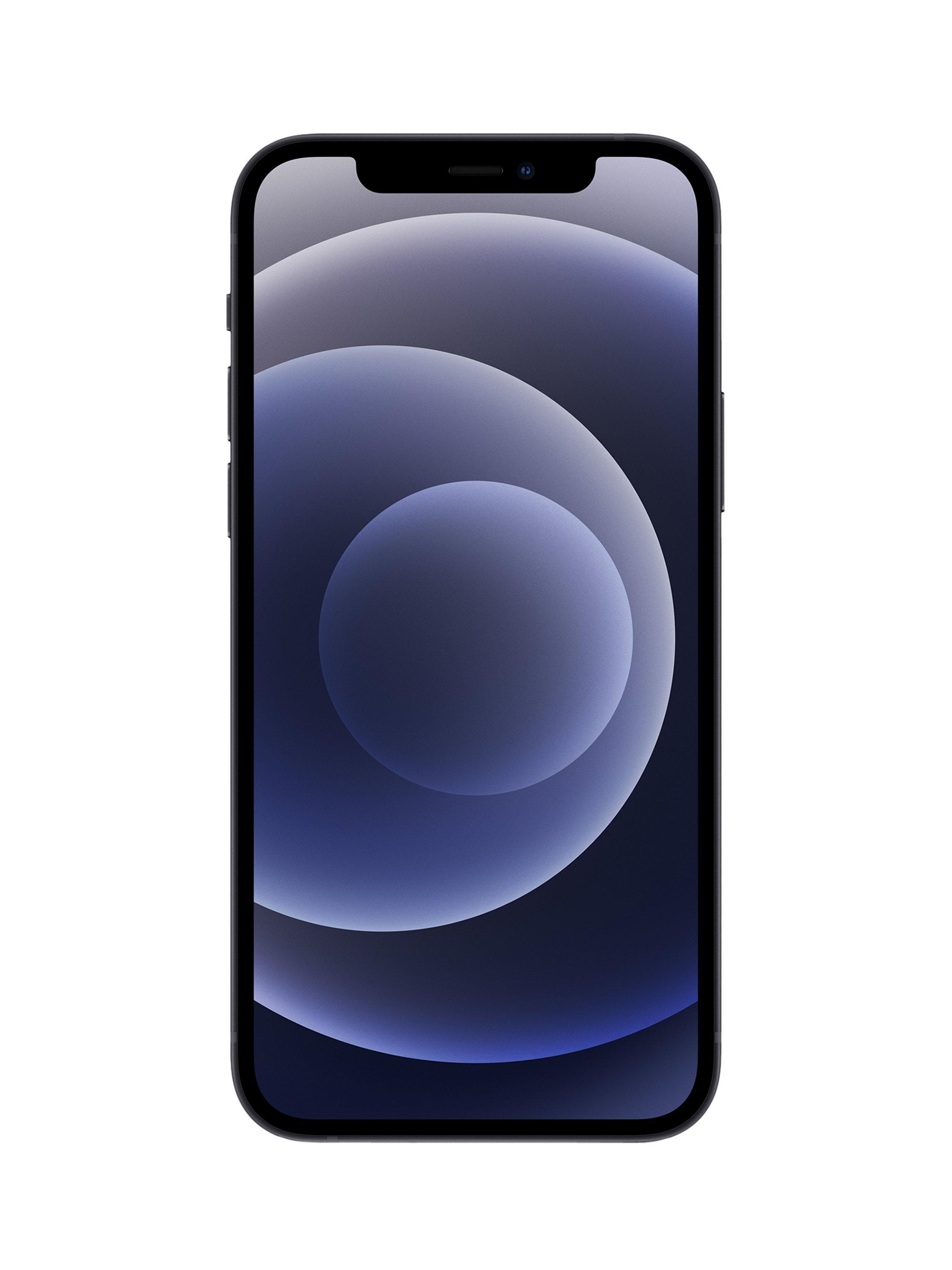 Apple iPhone 12, iOS, 6.1", 5G, SIM Free, 256GB, Black