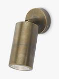 Där Ortega LED Single Outdoor Wall Light, Antique Brass