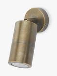 Där Ortega LED Single Outdoor Wall Light, Antique Brass