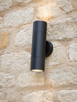 Där Ortega LED Uplighter/Downlighter Outdoor Wall Light - view 2, Black