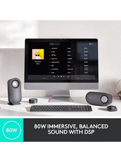 Logitech Z407 Bluetooth Computer Speakers - view 2, Black