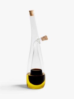John Lewis Glass Oil & Vinegar Drizzler, Clear/Natural - view 2, Clear Clear