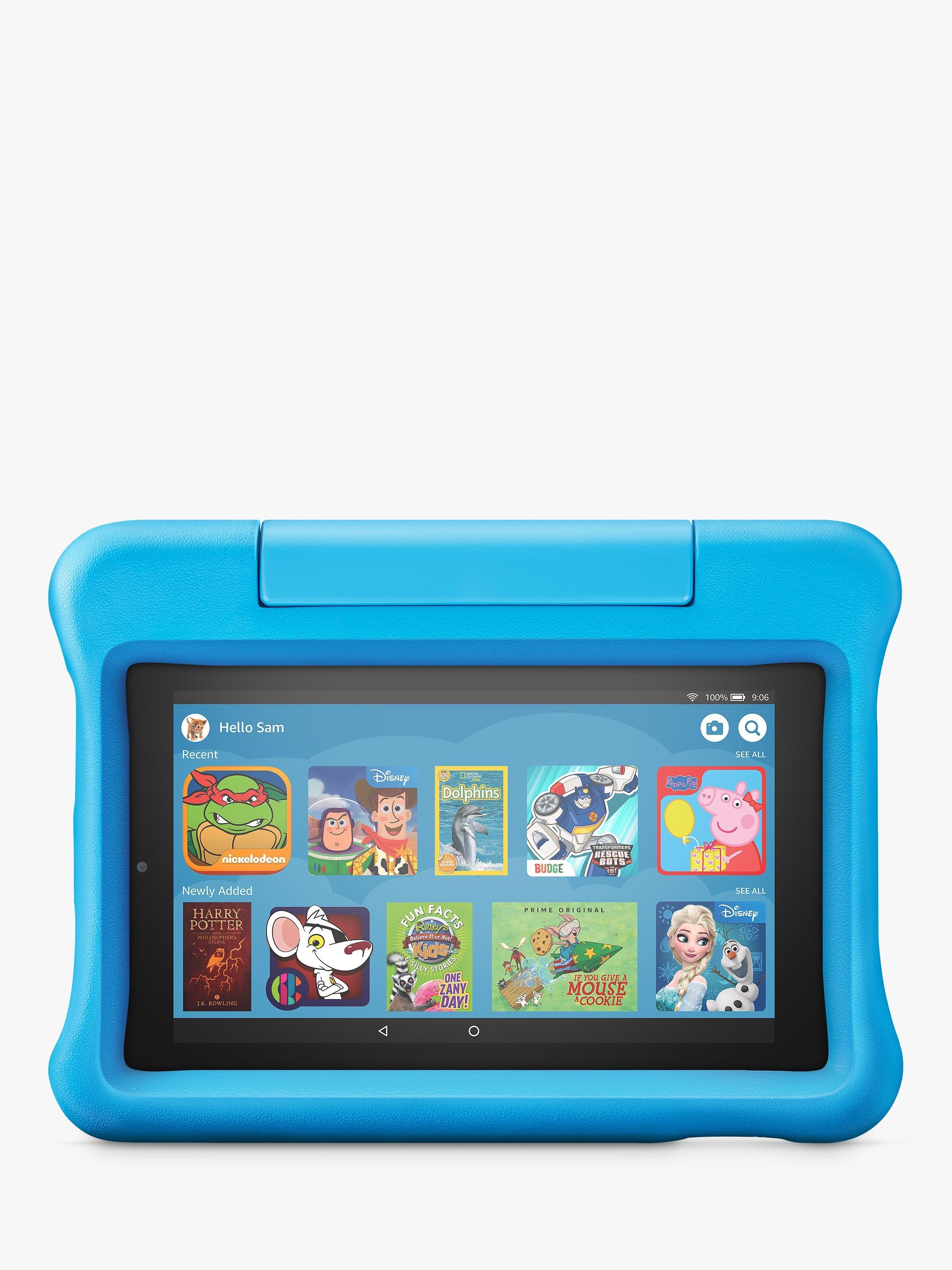 Amazon Fire 7 Kids Edition Tablet with Kid-Proof Case, Quad-core, Fire OS, Wi-Fi, 16GB, 7"