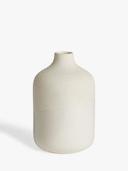 John Lewis Bilha Earthenware Vase, H24.5cm, Neutral, Neutral