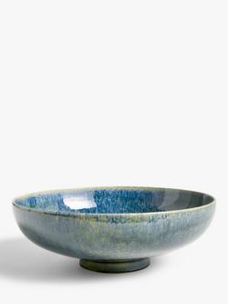 John Lewis Glazed Decorative Earthenware Bowl, Green, Green
