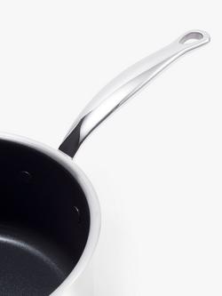 GreenPan Premiere Stainless Steel Ceramic Non-Stick Saucepan & Lid Set, 3 Piece - view 2, 