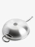GreenPan Premiere Stainless Steel Ceramic Non-Stick Wok, 30cm