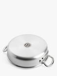 GreenPan Premiere Stainless Steel Ceramic Non-Stick Shallow Casserole & Glass Lid, 26cm