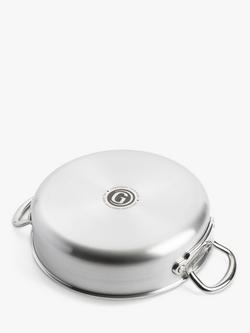 GreenPan Premiere Stainless Steel Ceramic Non-Stick Shallow Casserole & Glass Lid, 26cm - view 2, 