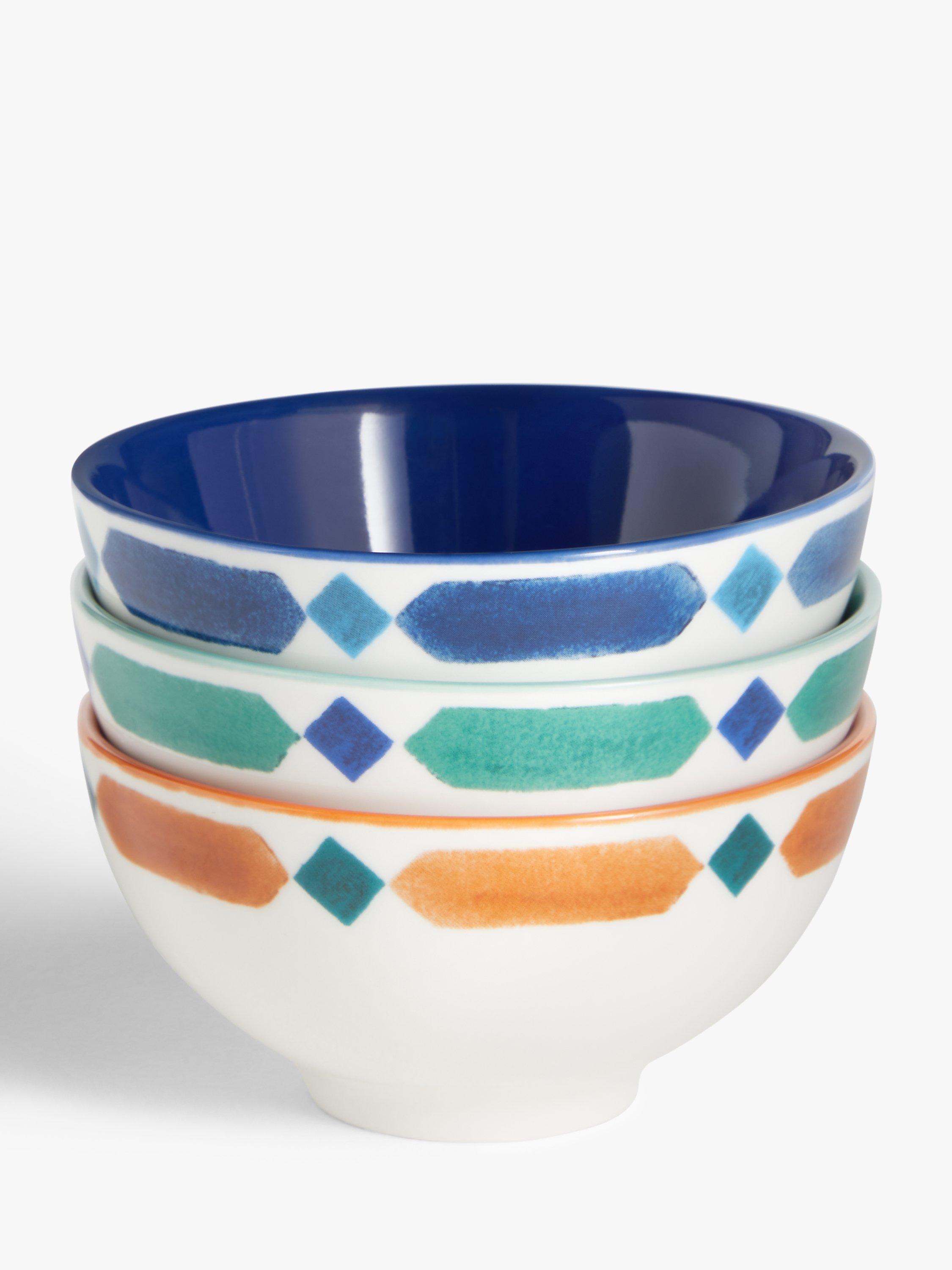 John Lewis Levantine Dip Bowls, Set of 3, Assorted
