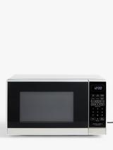 John Lewis JLSMWO08 Microwave, Silver