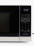 John Lewis JLSMWO08 Microwave, Silver