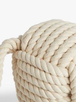 John Lewis Round Rope Door Stop - view 2, Natural