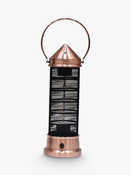 KETTLER Kalos Copper Lantern Electric Patio Heater, Small, Copper
