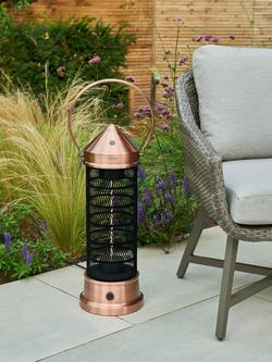 KETTLER Kalos Copper Lantern Electric Patio Heater, Small - view 2, Copper