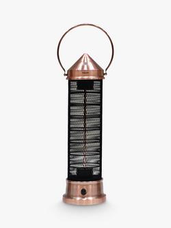 KETTLER Kalos Copper Lantern Electric Patio Heater, Medium, Copper