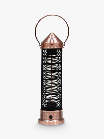KETTLER Kalos Copper Lantern Electric Patio Heater, Medium, Copper