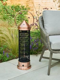 KETTLER Kalos Copper Lantern Electric Patio Heater, Medium - view 2, Copper