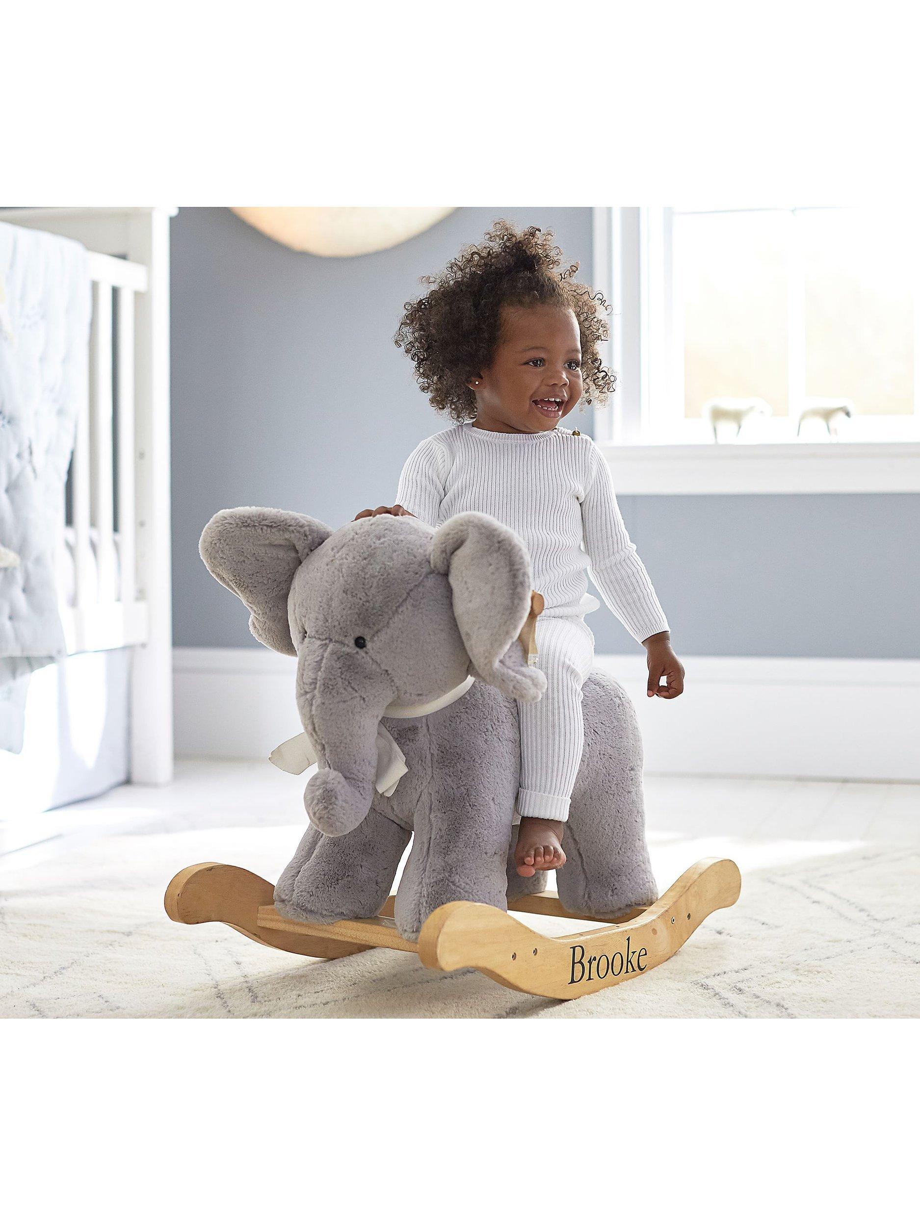 Pottery Barn Kids Plush Elephant Rocker