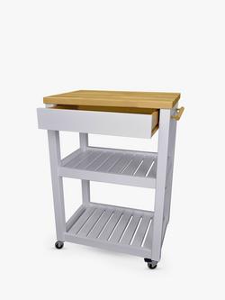 John Lewis Butcher's Trolley, FSC-Certified (Beech Wood), White